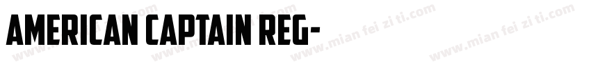 American Captain Reg字体转换